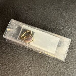 Gold and Purple Heart Pendant